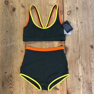 NWT It’s Now Cool Free People The Contour Duo Top & Shortie in Admiral, Small